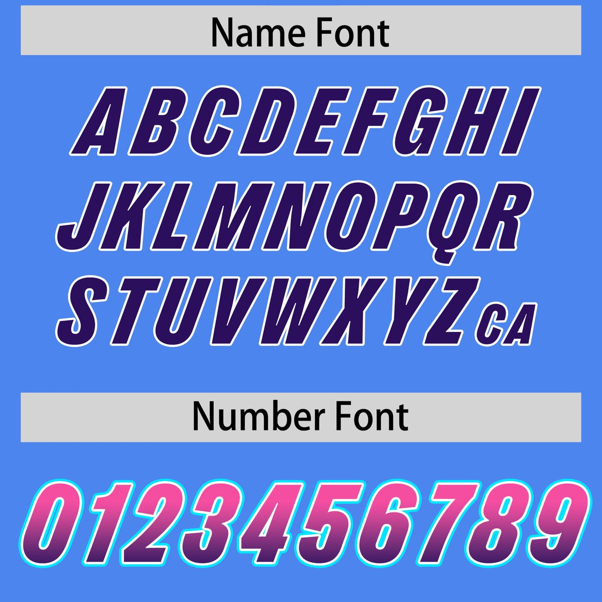 Custom Powder Blue Pink and Purple Sides Gradient Fashion Personalized Team American Football Jersey