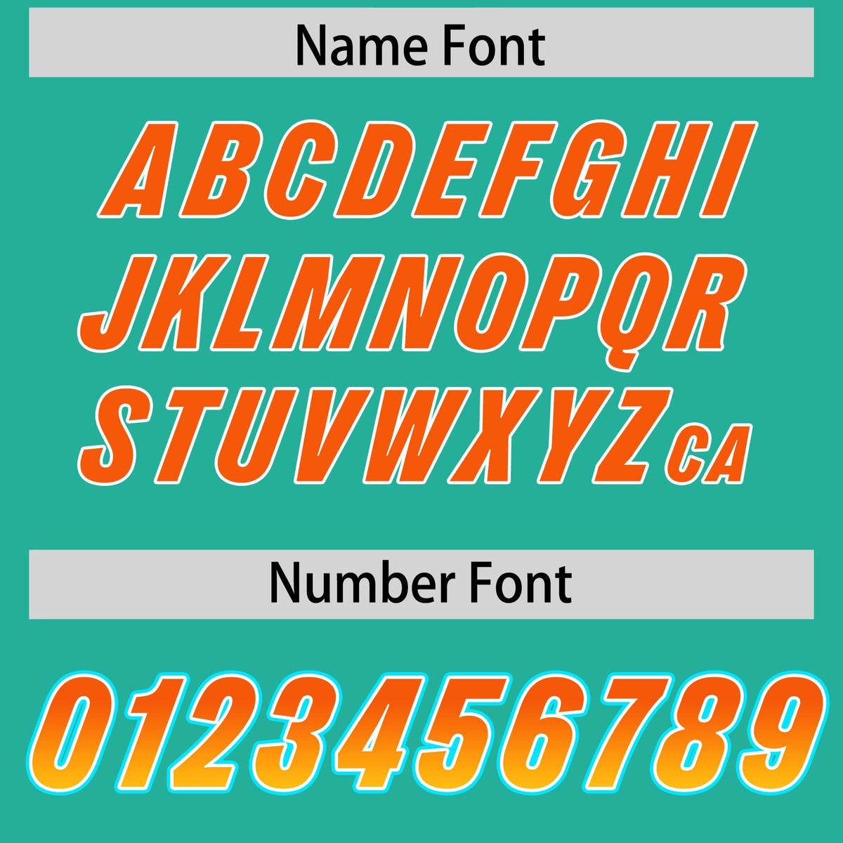 Custom Bright Green Orange and Gold Sides Gradient Fashion Personalized Team American Football Jersey