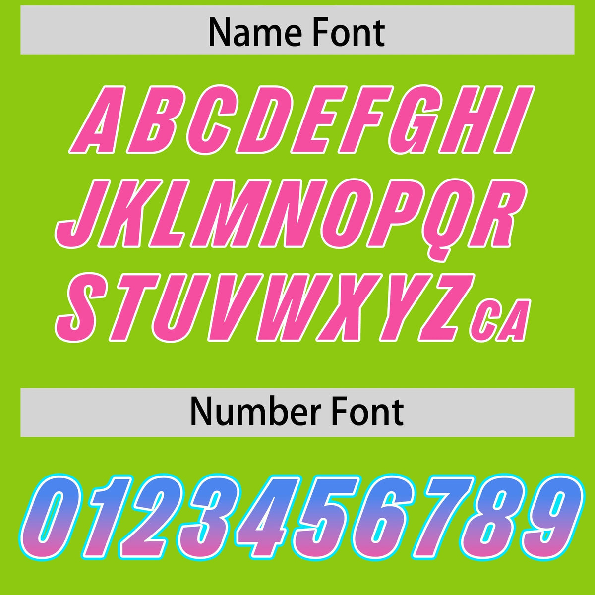 Custom Neon Green Powder Blue and Pink Sides Gradient Fashion Personalized Team American Football Jersey