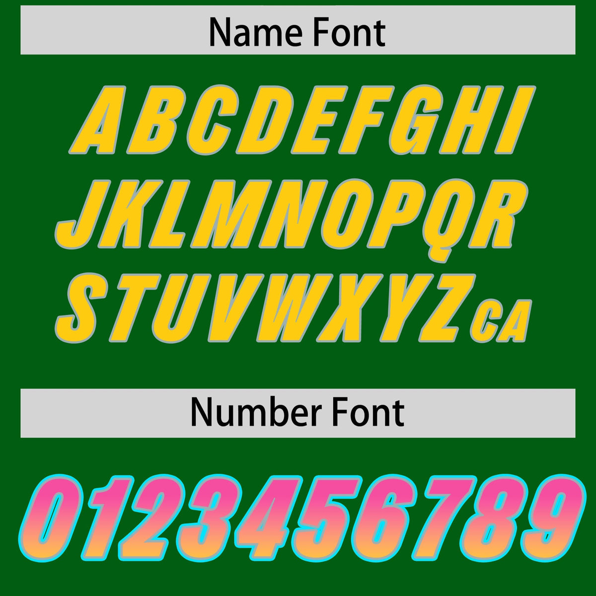 Custom Kelly Green Pink and Gold Sides Gradient Fashion Personalized Team American Football Jersey