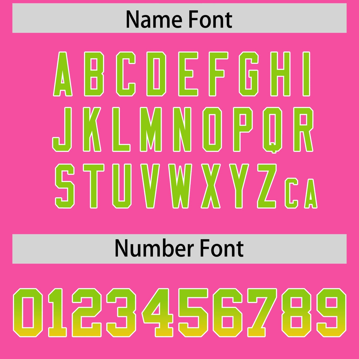 Custom Pink Neon Green and Gold Sides Gradient Fashion Personalized Team American Football Jersey