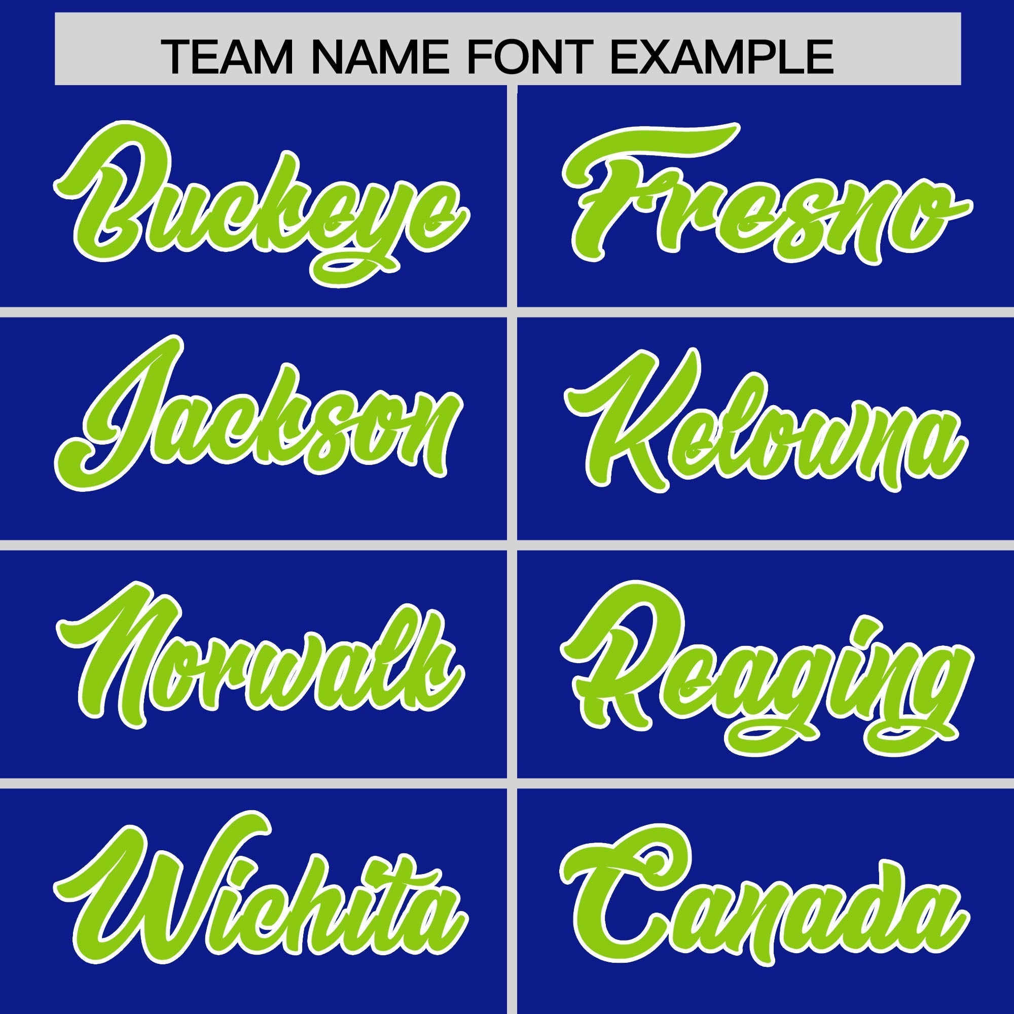 Custom Royal Neon Green and Powder Blue Sides Gradient Fashion Personalized Team American Football Jersey