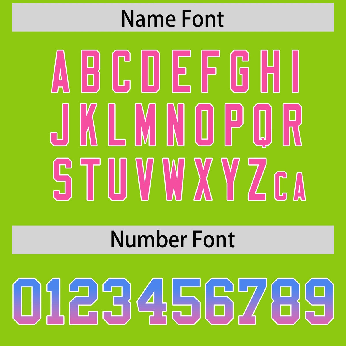 Custom Neon Green Powder Blue and Pink Sides Gradient Fashion Personalized Team American Football Jersey