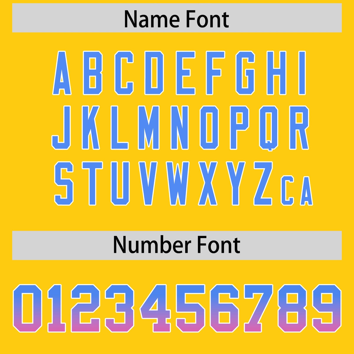 Custom Gold Powder Blue and Pink Sides Gradient Fashion Personalized Team American Football Jersey