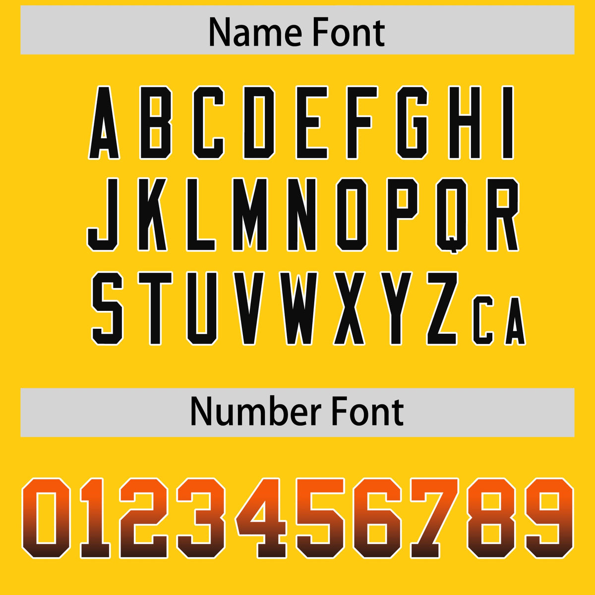 Custom Gold Orange and Black Sides Gradient Fashion Personalized Team American Football Jersey