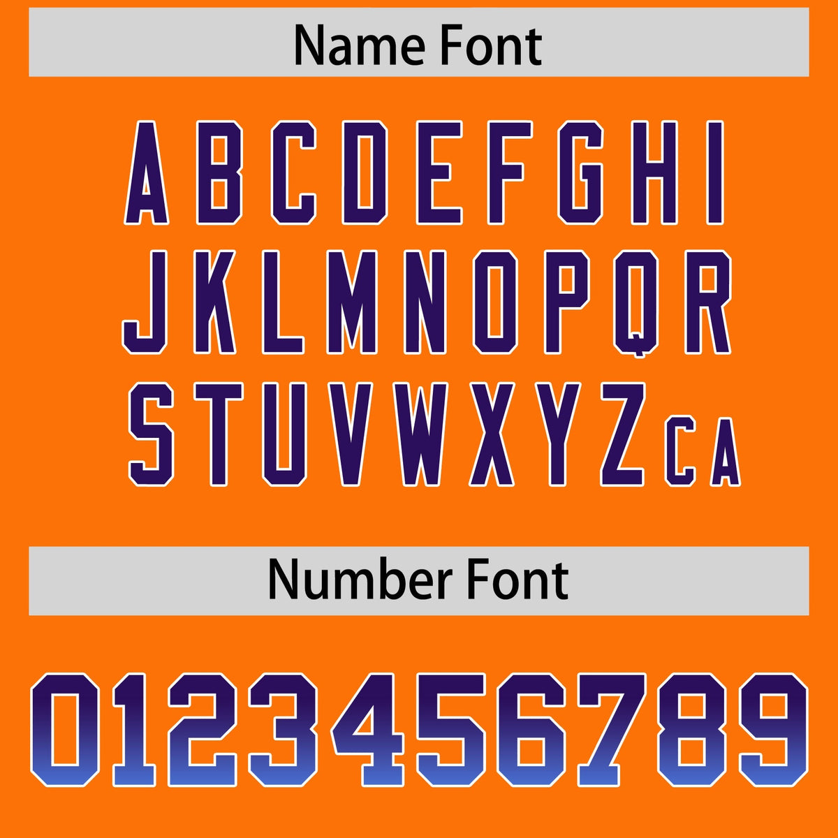 Custom Orange Purple and Powder Blue Sides Gradient Fashion Personalized Team American Football Jersey