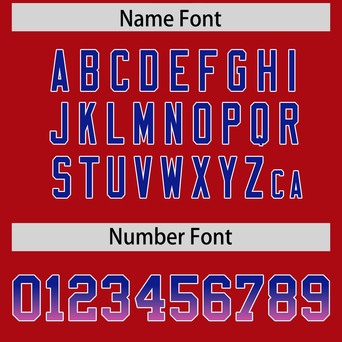 Custom Red Royal and Pink Sides Gradient Fashion Personalized Team American Football Jersey