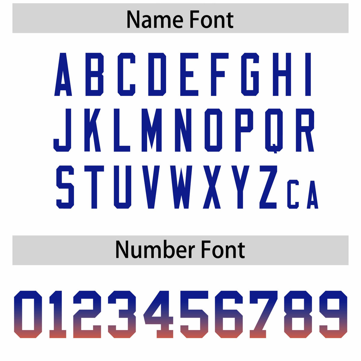 Custom White Royal and Orange Sides Gradient Fashion Personalized Team American Football Jersey