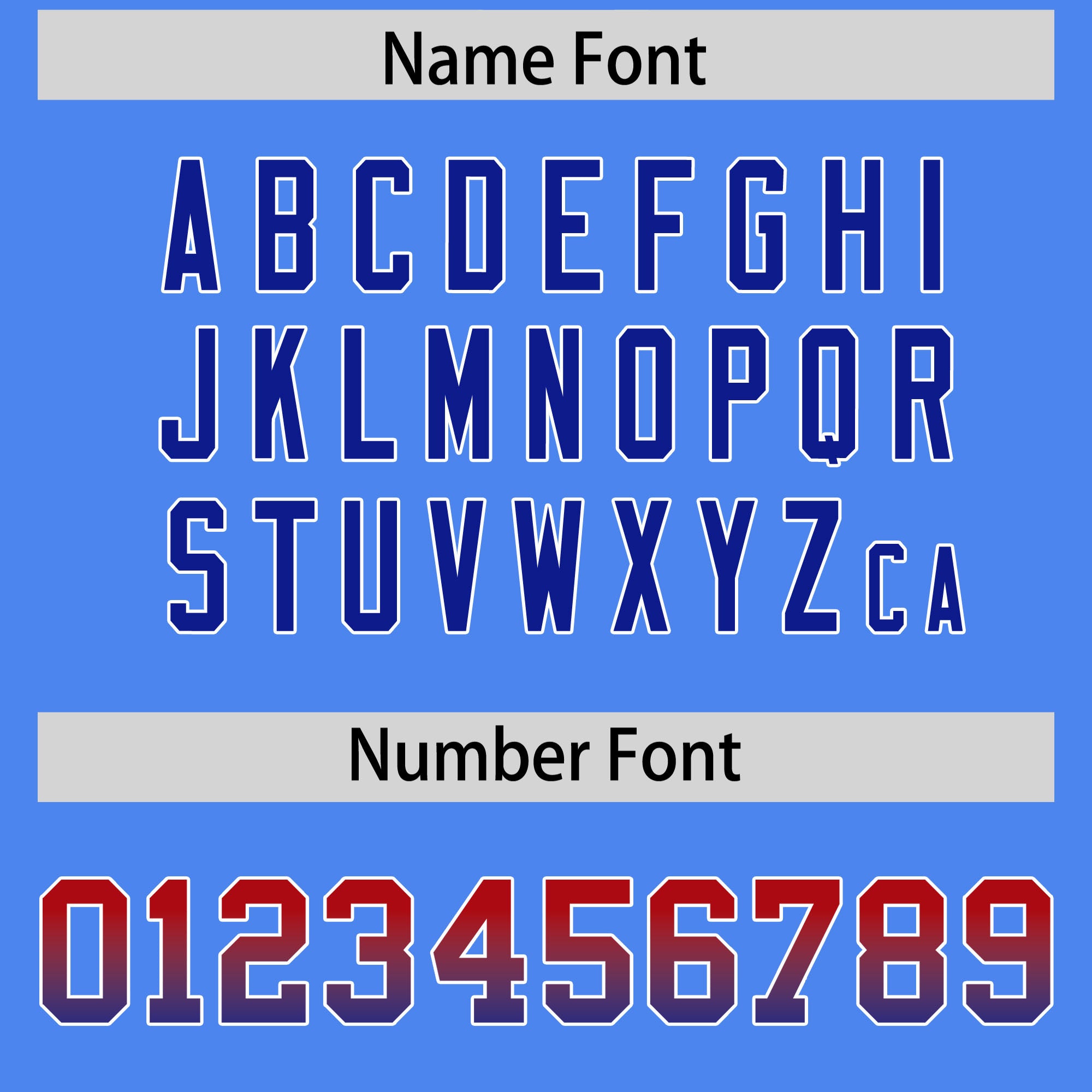 Custom Powder Blue Red and Royal Sides Gradient Fashion Personalized Team American Football Jersey
