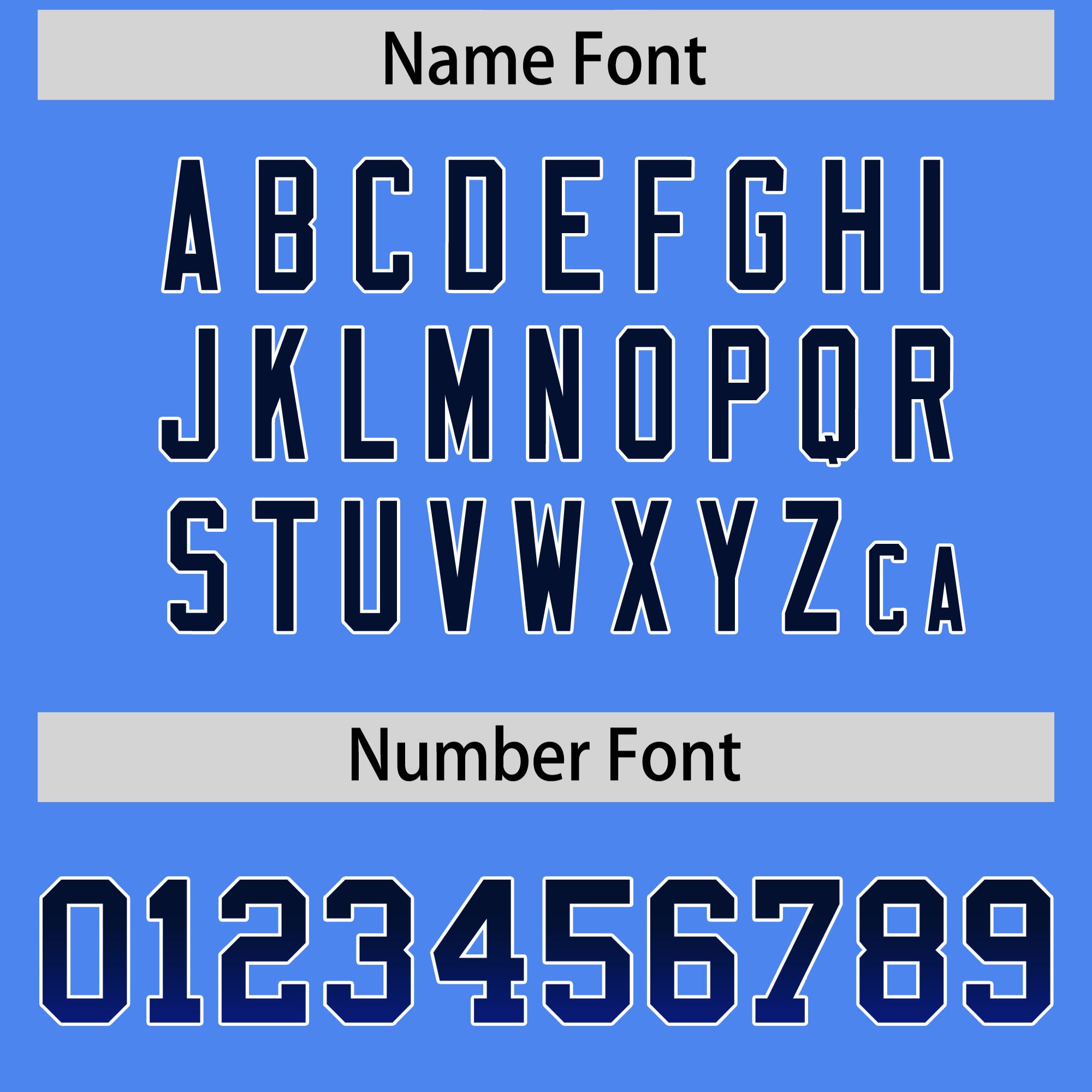 Custom Powder Blue Navy and Royal Sides Gradient Fashion Personalized Team American Football Jersey