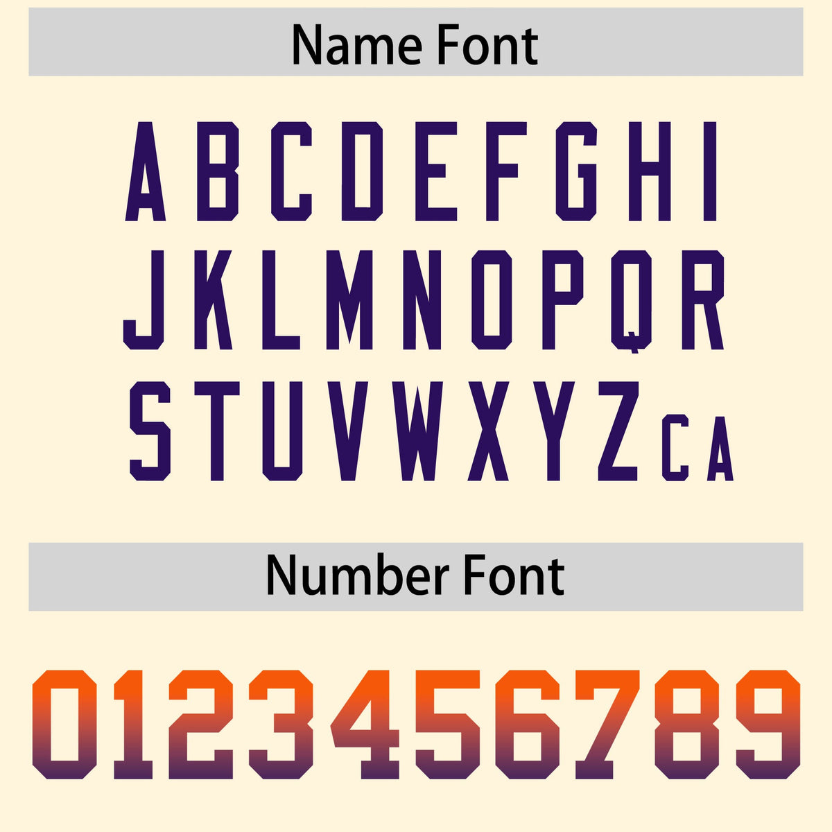 Custom Cream Orange and Purple Sides Gradient Fashion Personalized Team American Football Jersey