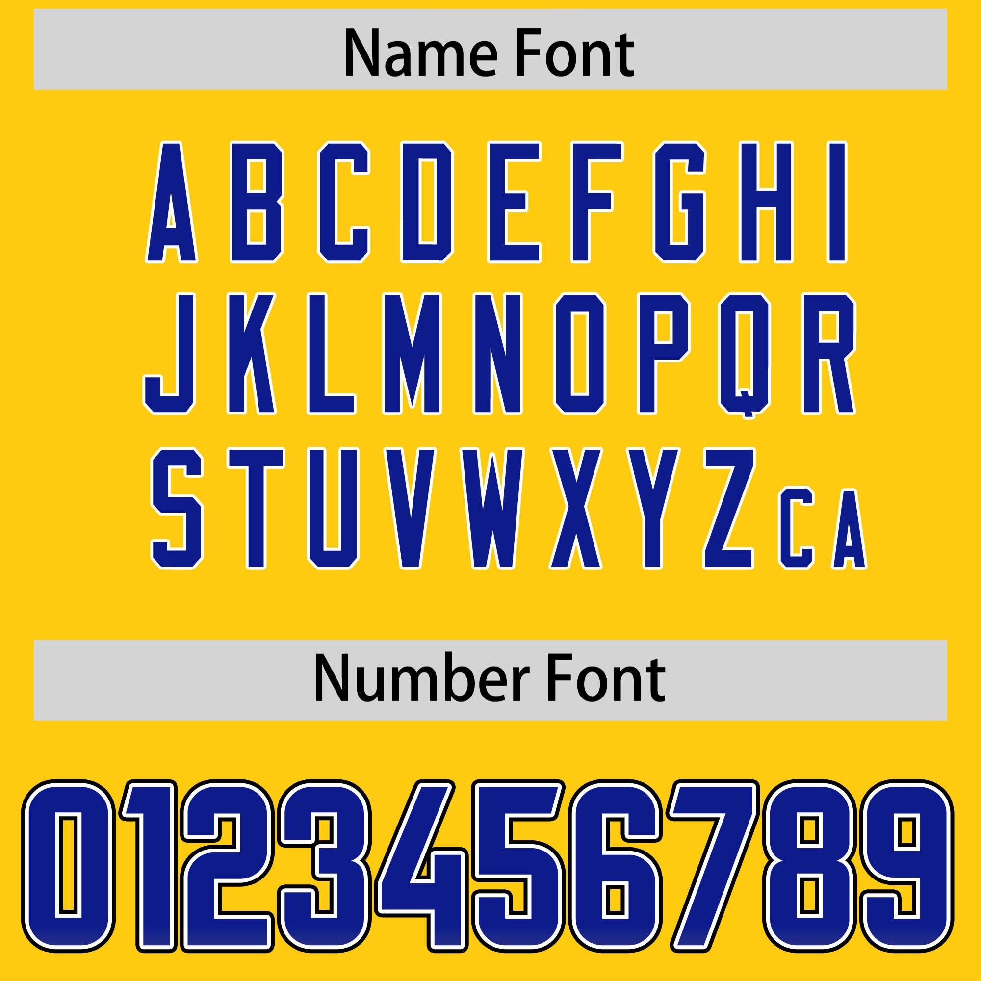 Custom Gold Royal and Orange Sides Gradient Fashion Personalized Team American Football Jersey