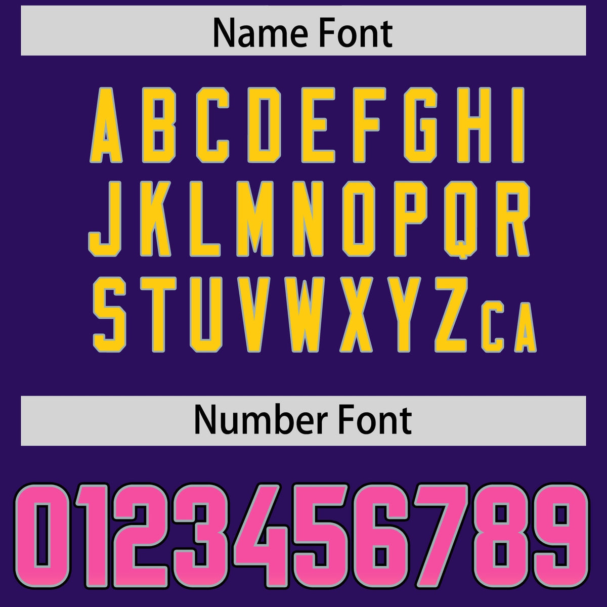 Custom Purple Pink and Gold Sides Gradient Fashion Personalized Team American Football Jersey