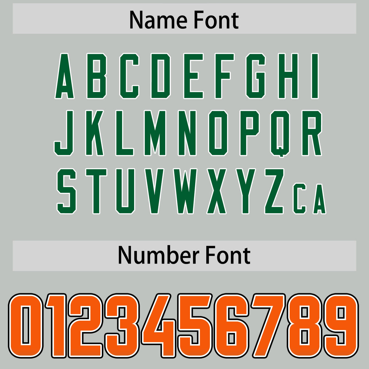 Custom Gray Orange and Kelly Green Sides Gradient Fashion Personalized Team American Football Jersey