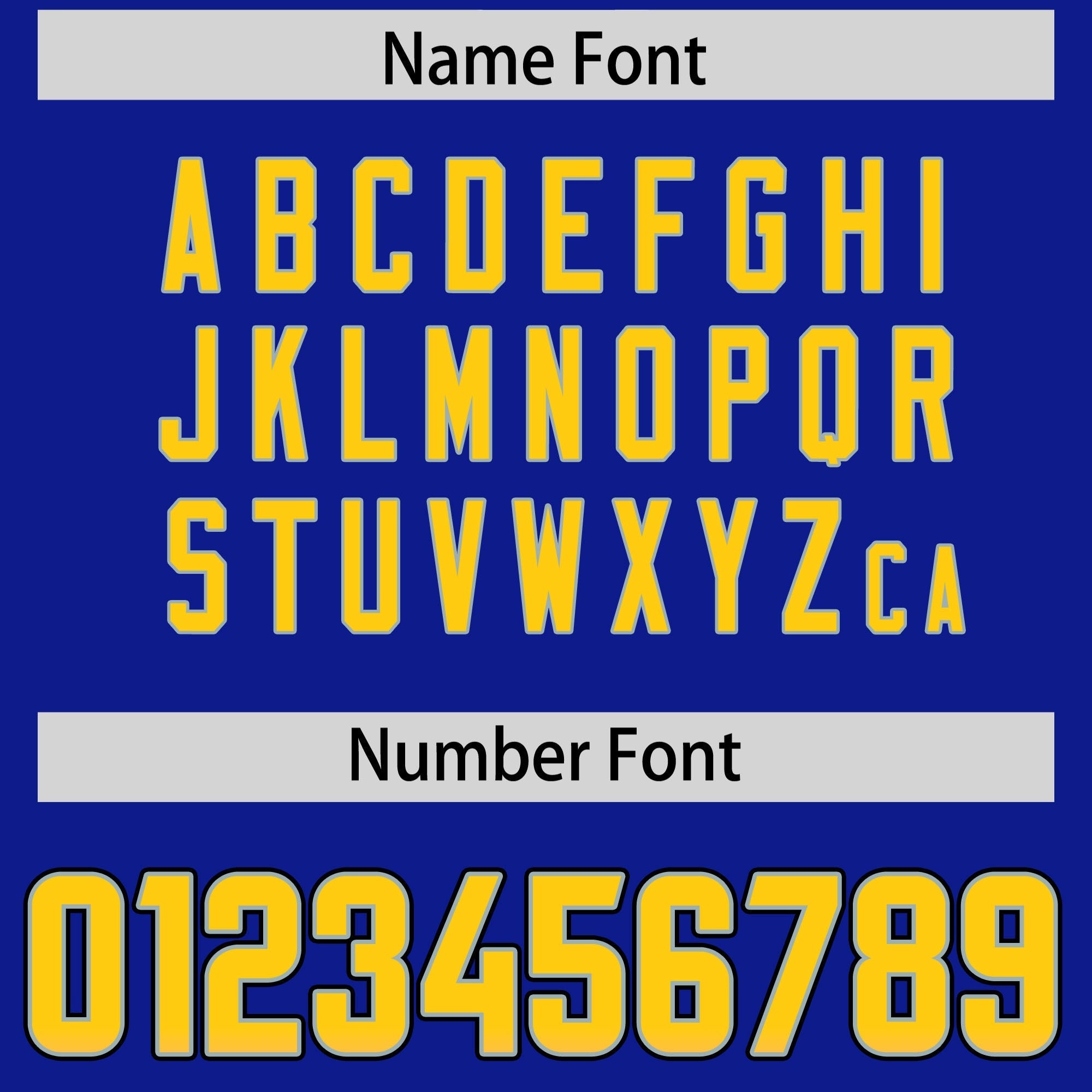 Custom Royal Gold Sides Gradient Fashion Personalized Team American Football Jersey