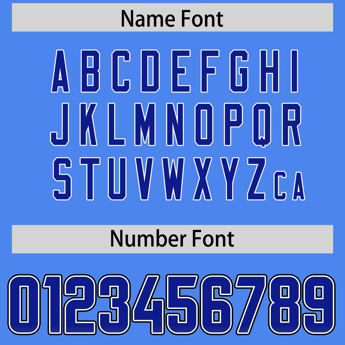 Custom Powder Blue Royal and Orange Sides Gradient Fashion Personalized Team American Football Jersey