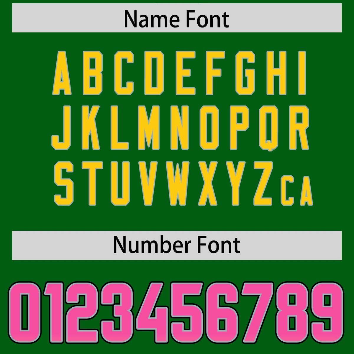 Custom Kelly Green Pink and Gold Sides Gradient Fashion Personalized Team American Football Jersey