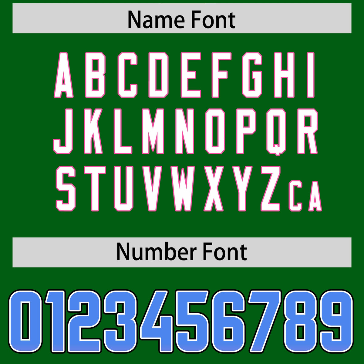 Custom Kelly Green Powder Blue and Pink Sides Gradient Fashion Personalized Team American Football Jersey