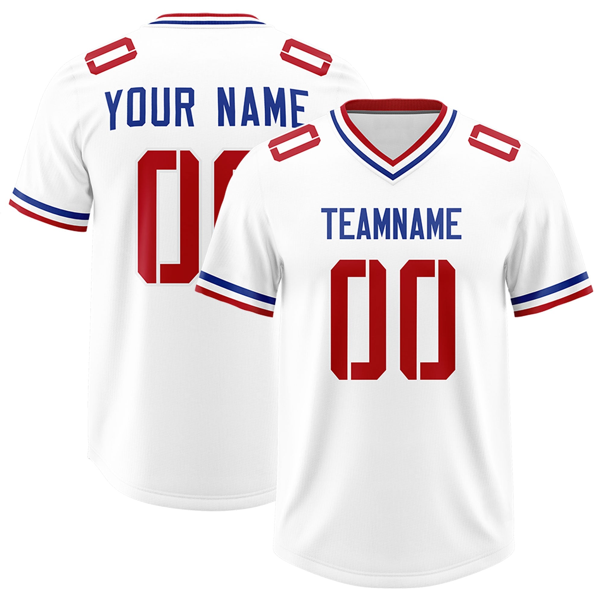 Custom White Classic Style American American Football Jerseys