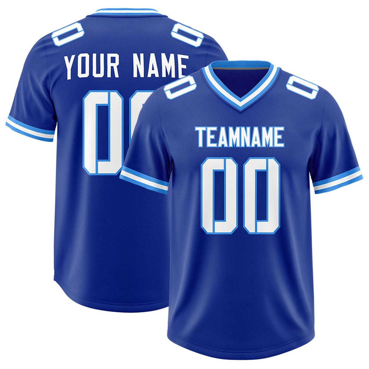 Custom Royal Classic Style American American Football Jerseys