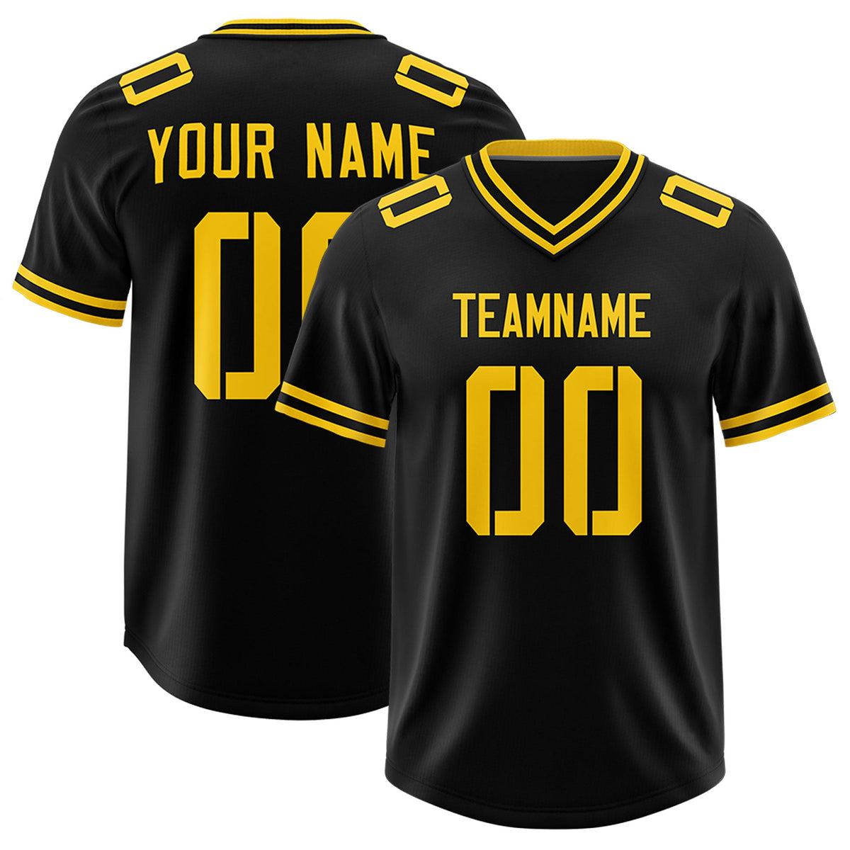 Custom Black Classic Style American American Football Jerseys