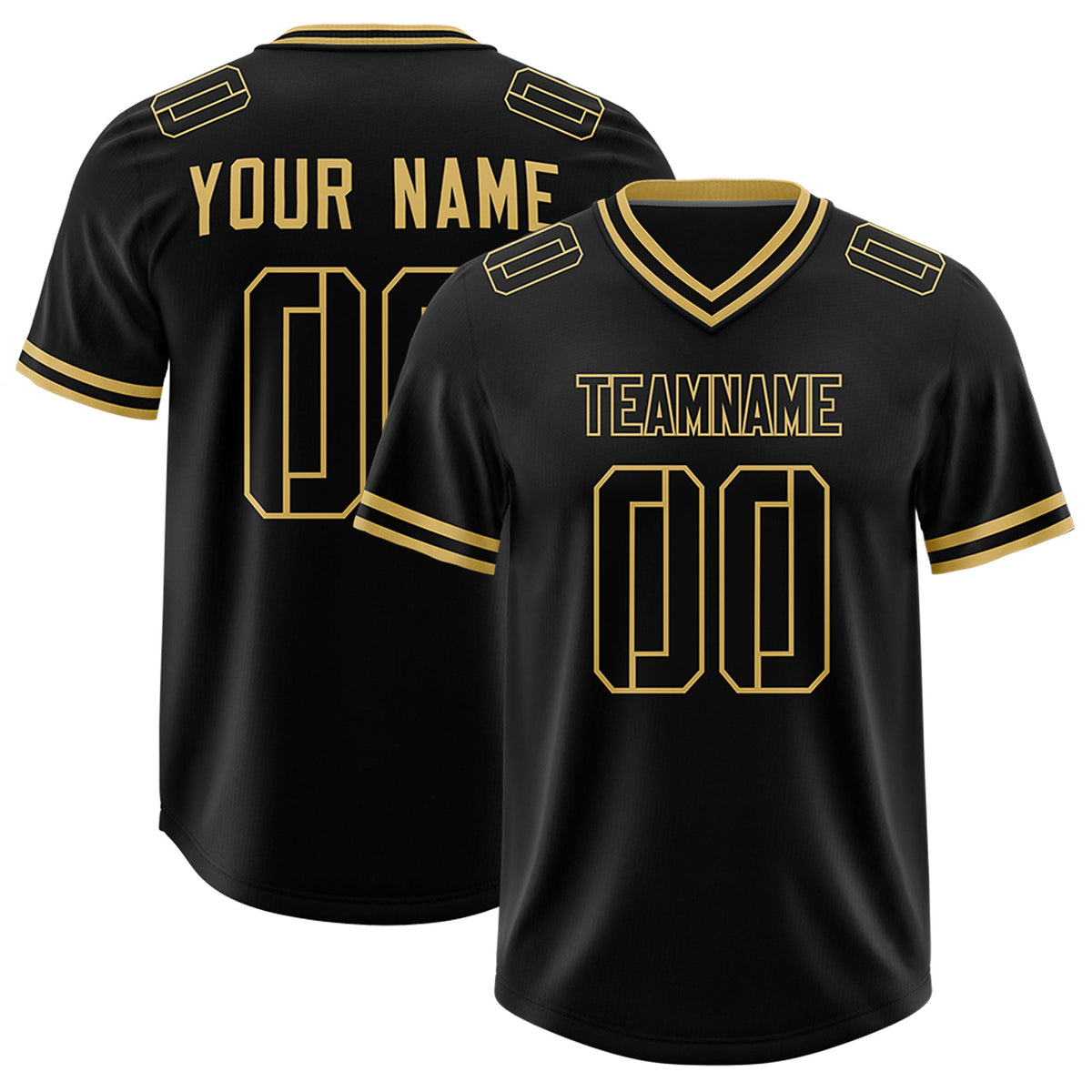 Custom Black Classic Style American American Football Jerseys