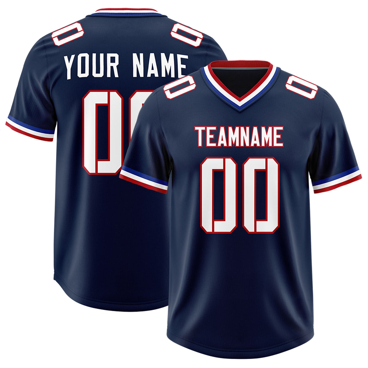 Custom Navy Classic Style American American Football Jerseys