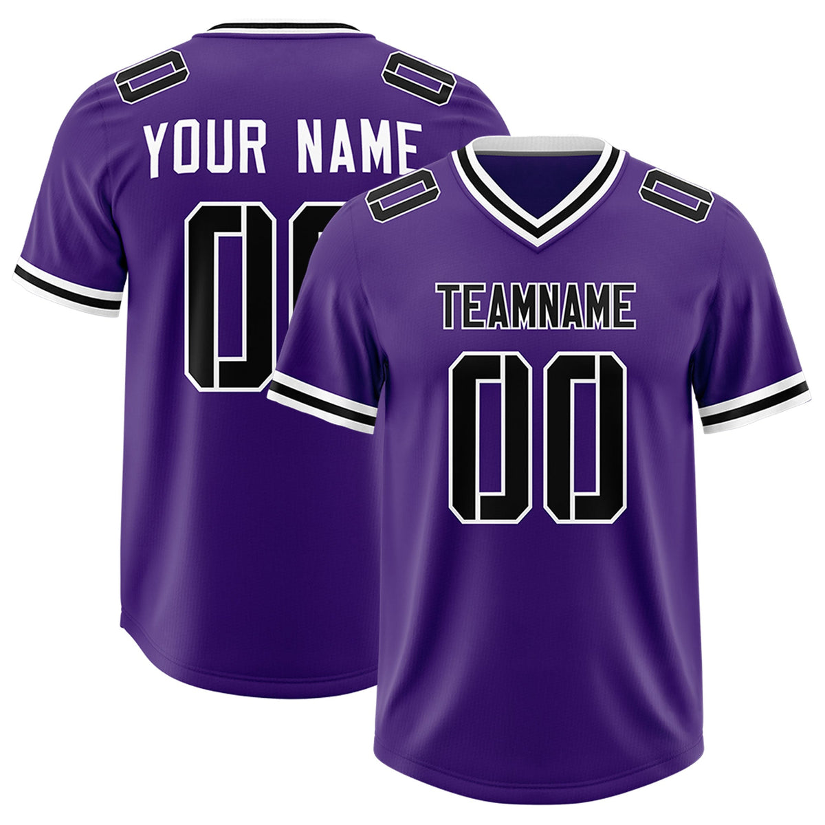 Custom Purple Classic Style American American Football Jerseys