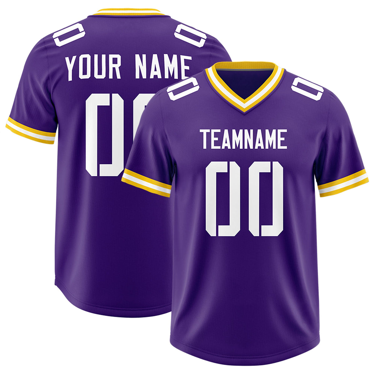 Custom Purple Classic Style American American Football Jerseys