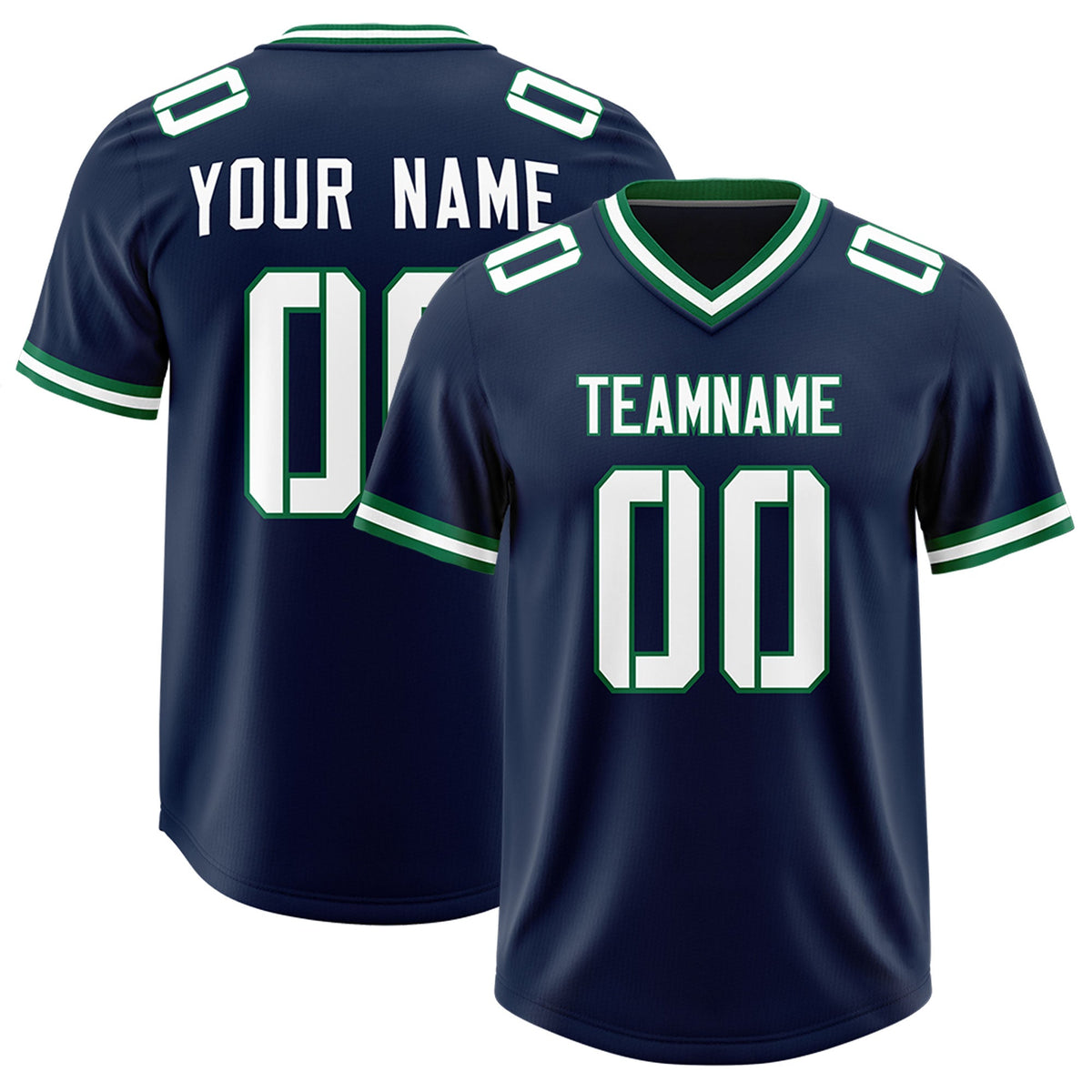 Custom Navy Classic Style American American Football Jerseys