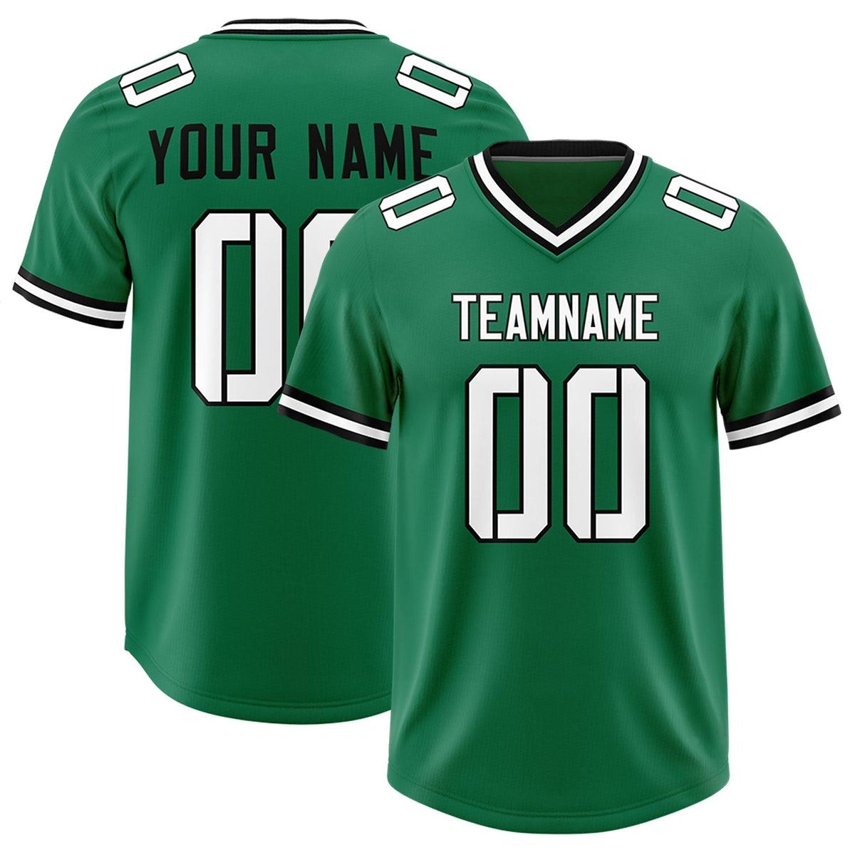 Custom Kelly Green Classic Style American American Football Jerseys