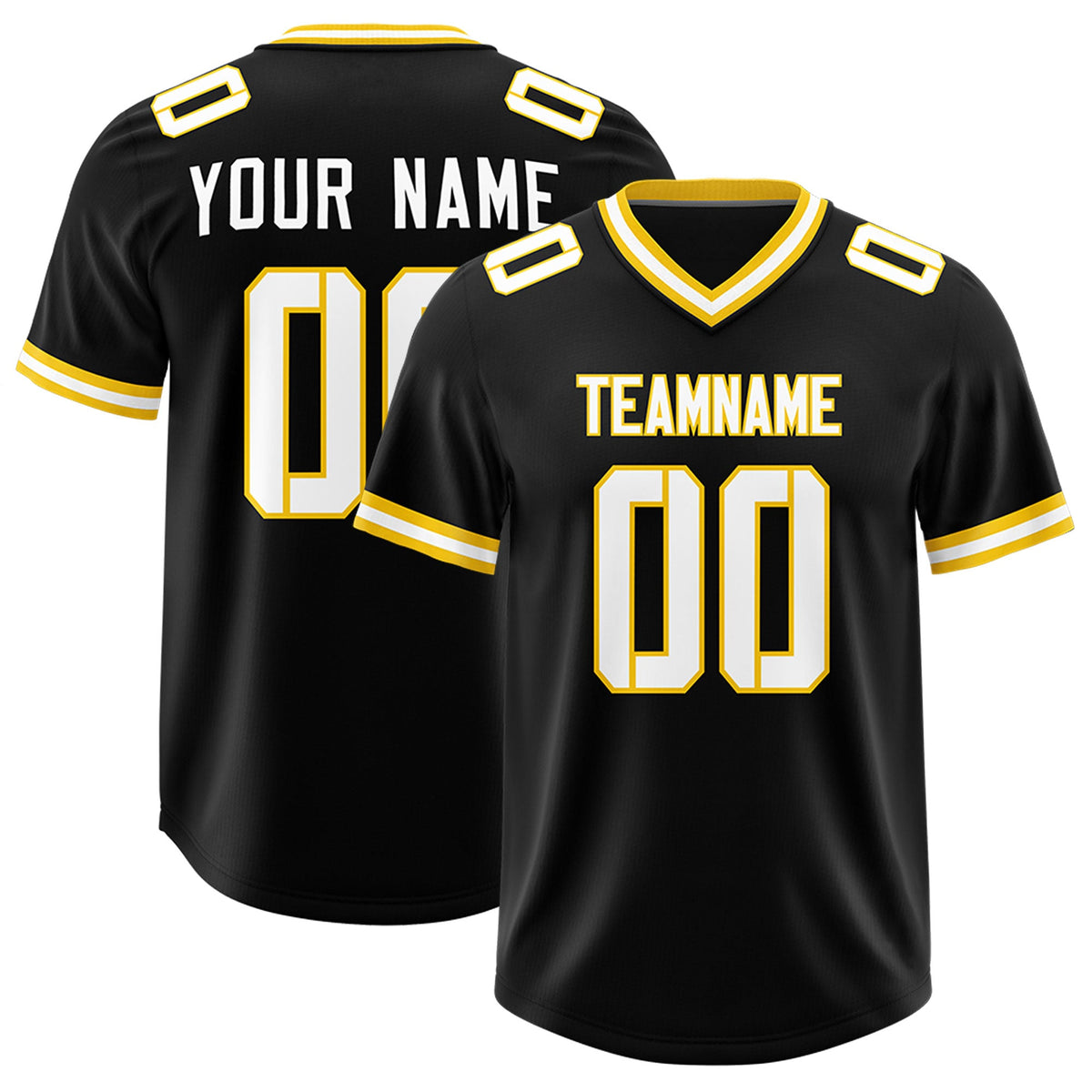 Custom Black Classic Style American American Football Jerseys