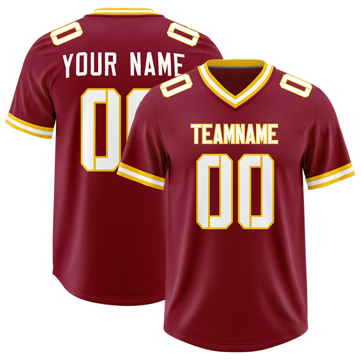 Custom Crimson Classic Style American American Football Jerseys