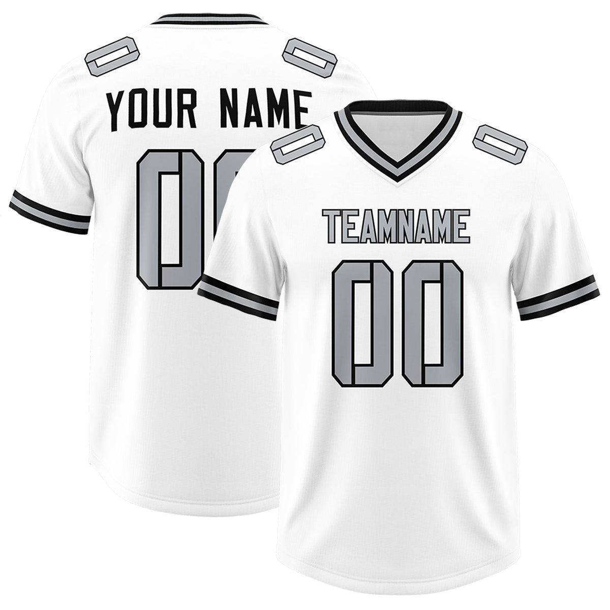 Custom White Classic Style American American Football Jerseys