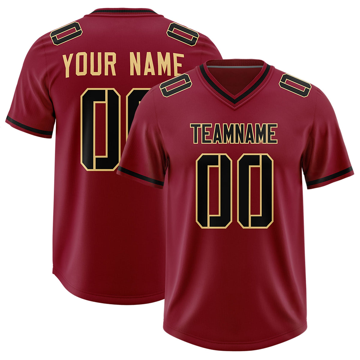Custom Crimson Classic Style American American Football Jerseys