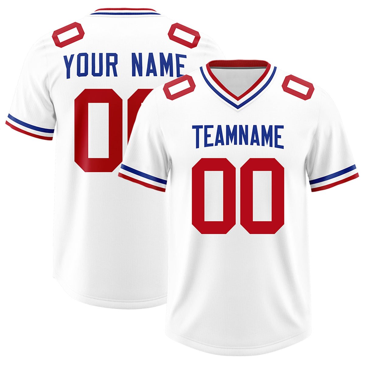 Custom White Classic Style American American Football Jerseys
