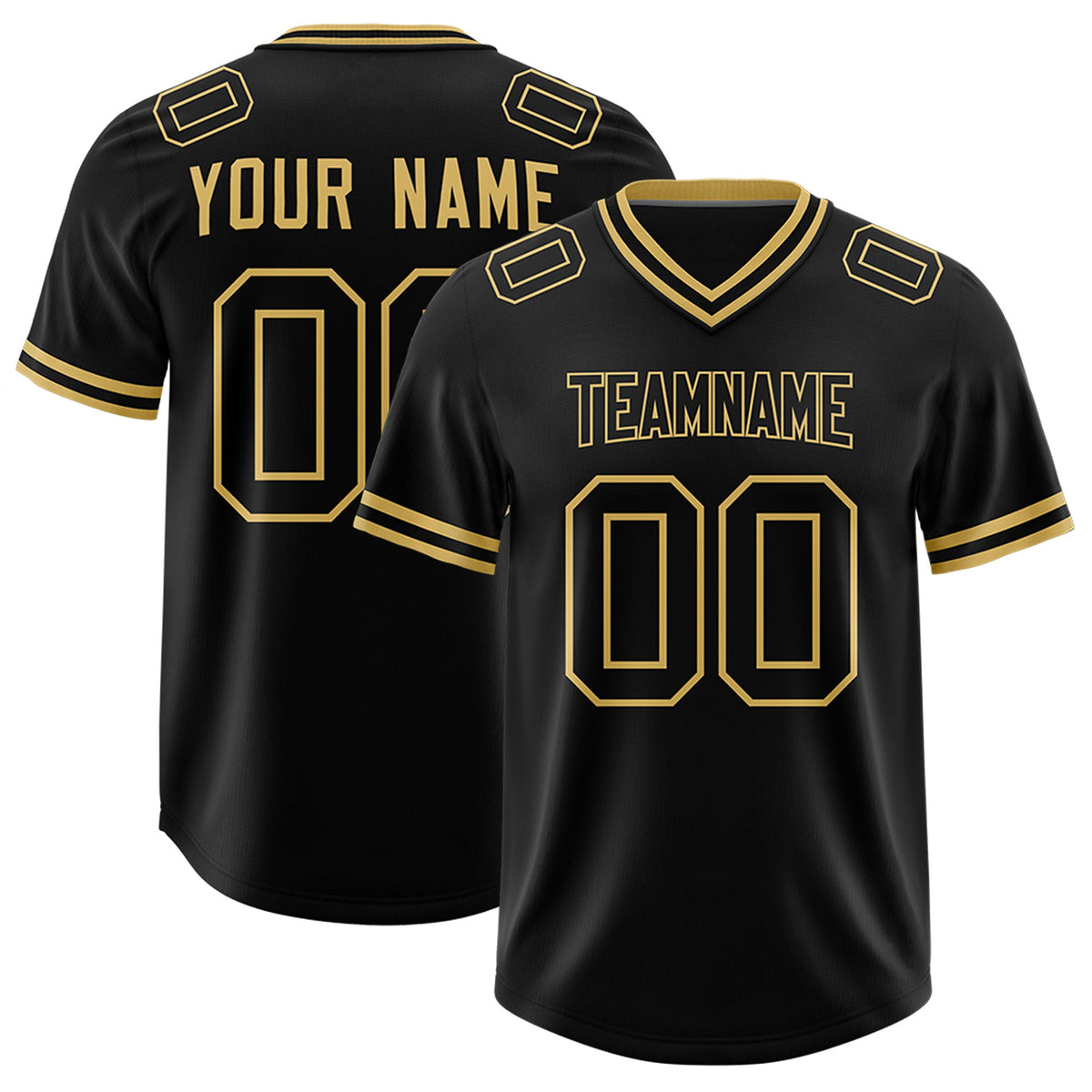 Custom Black Classic Style American American Football Jerseys