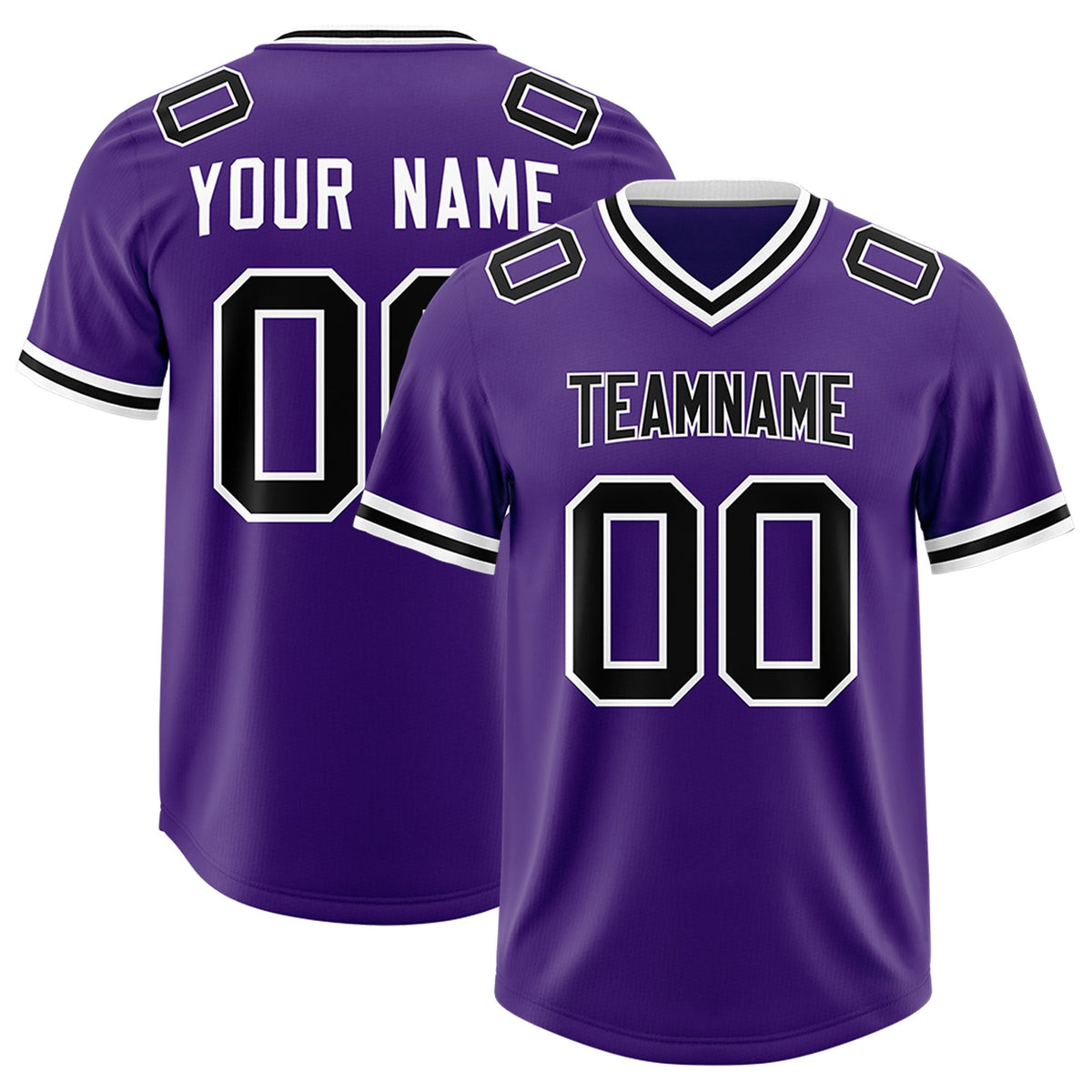 Custom Purple Classic Style American American Football Jerseys