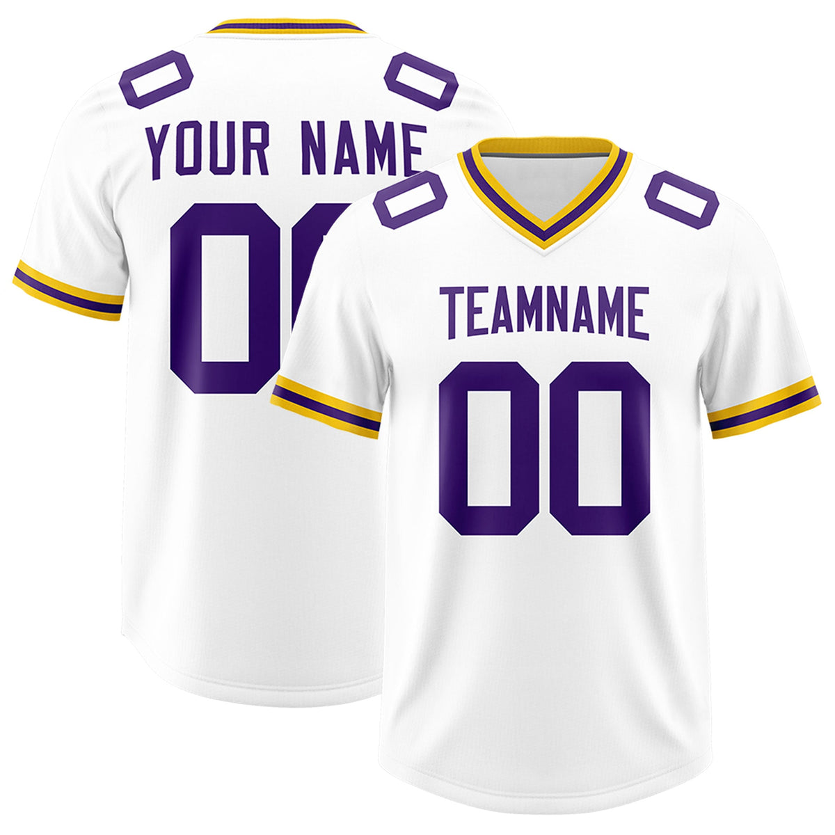 Custom White Classic Style American American Football Jerseys