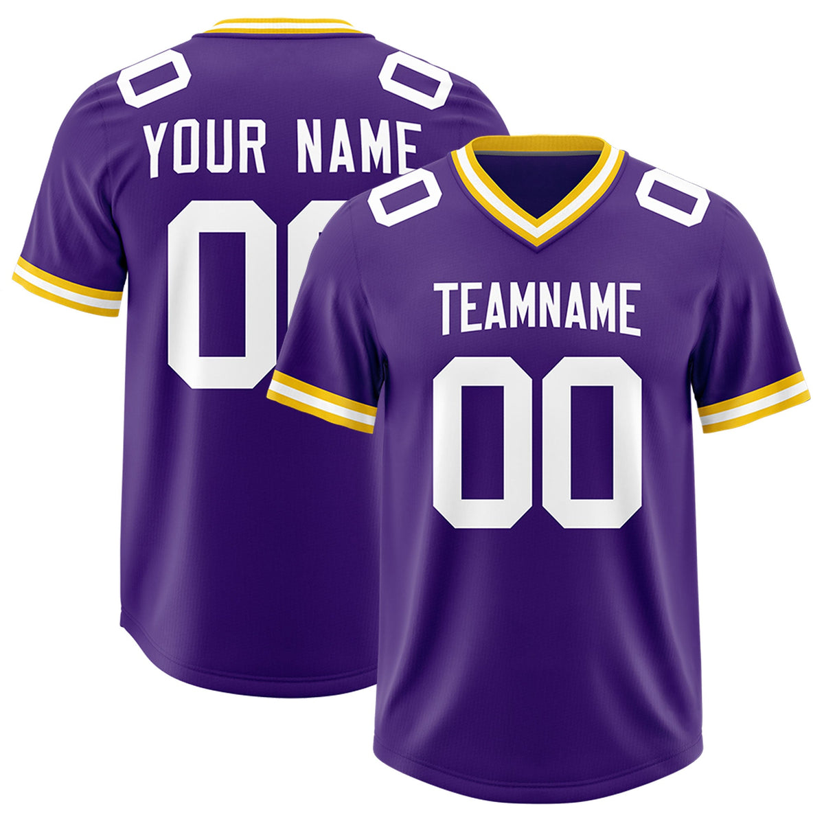 Custom Purple Classic Style American American Football Jerseys