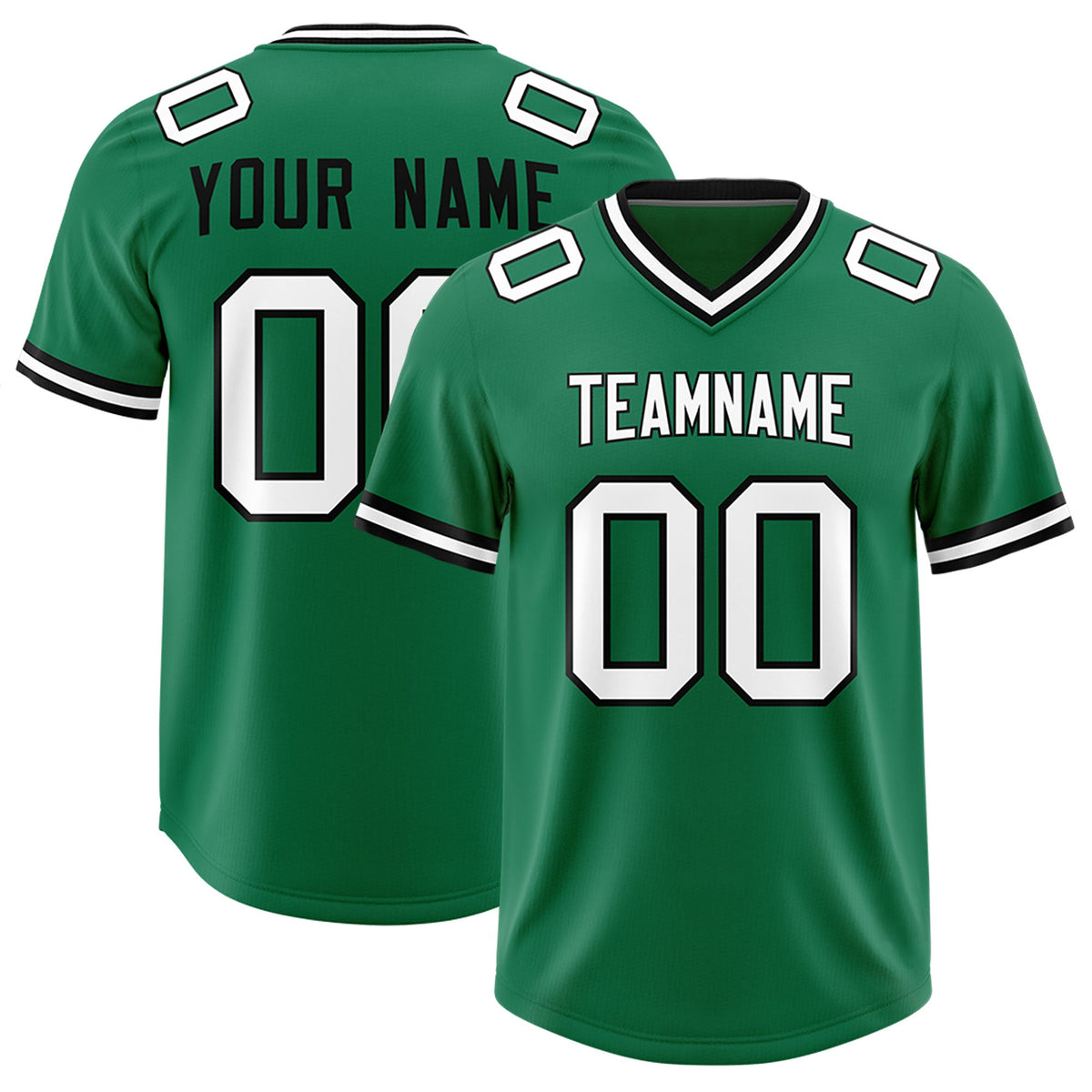 Custom Kelly Green Classic Style American American Football Jerseys