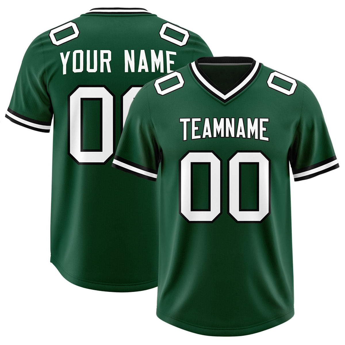 Custom Green Classic Style American American Football Jerseys
