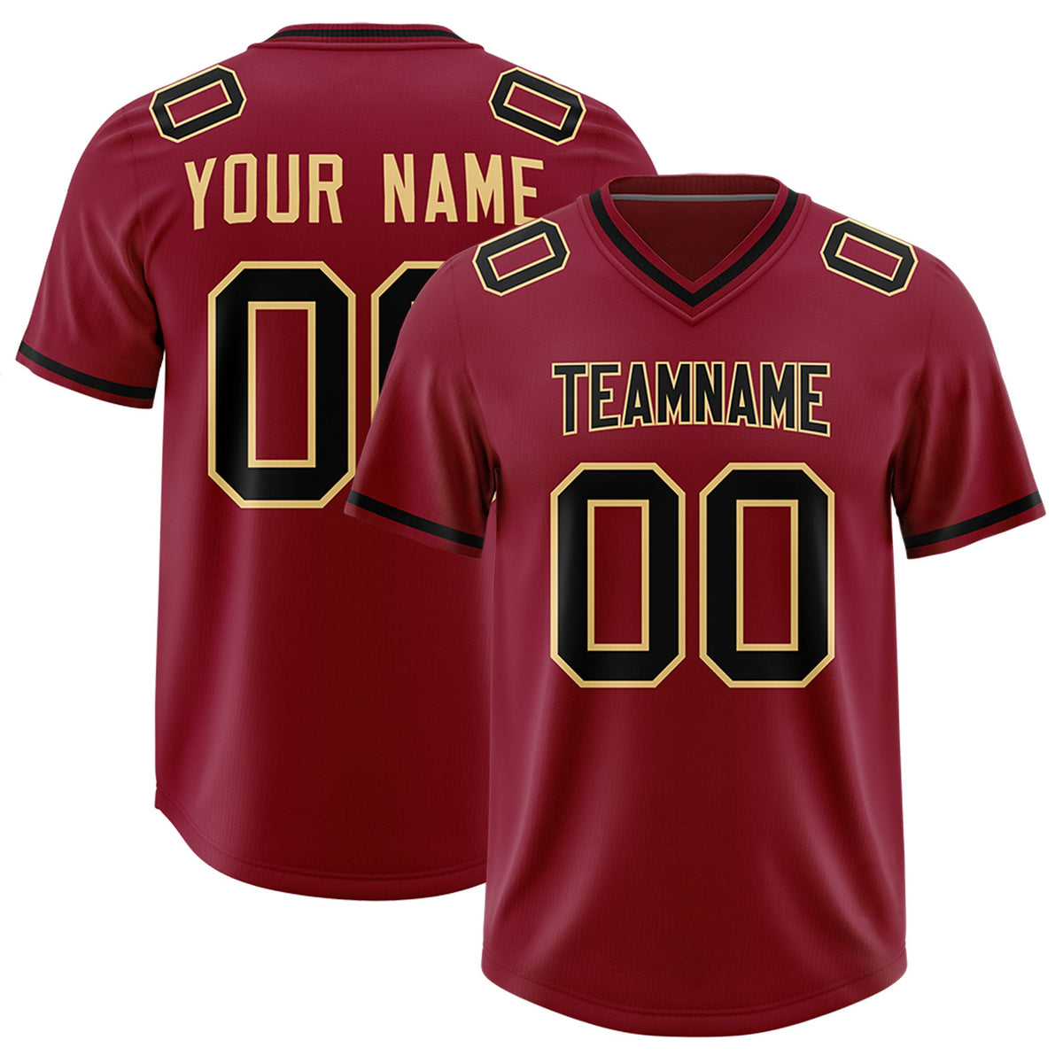 Custom Crimson Classic Style American American Football Jerseys