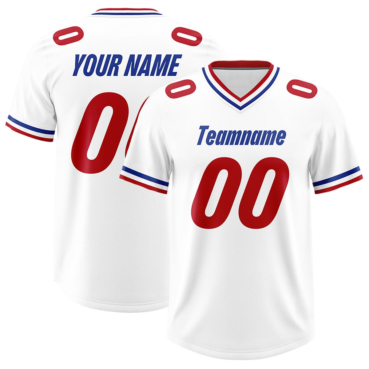 Custom White Classic Style American American Football Jerseys