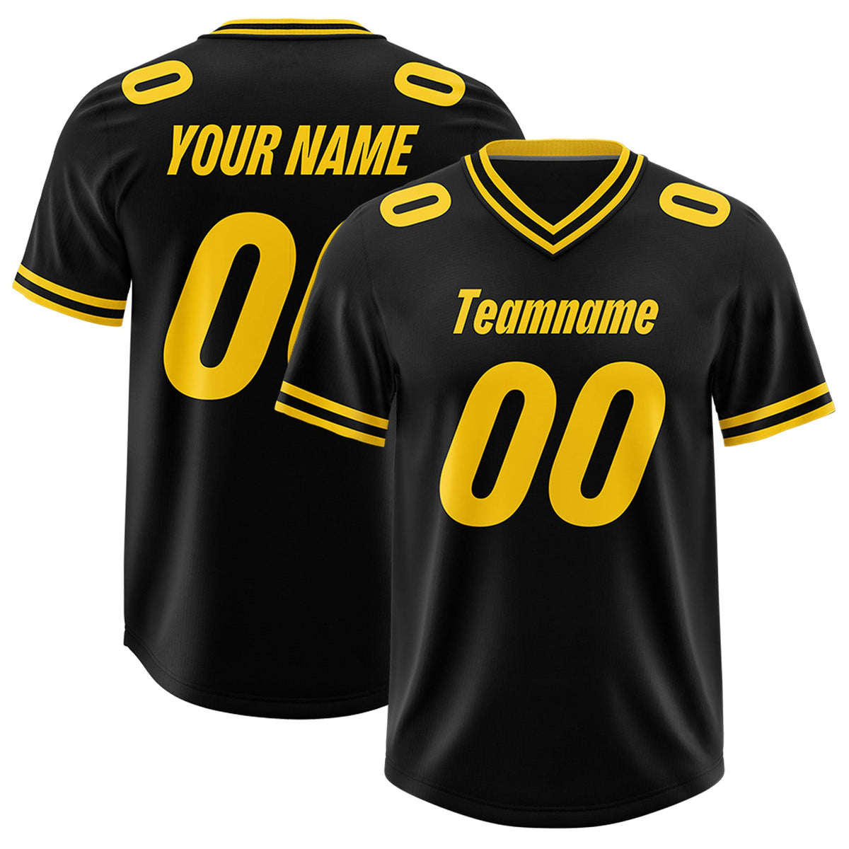 Custom Black Classic Style American American Football Jerseys