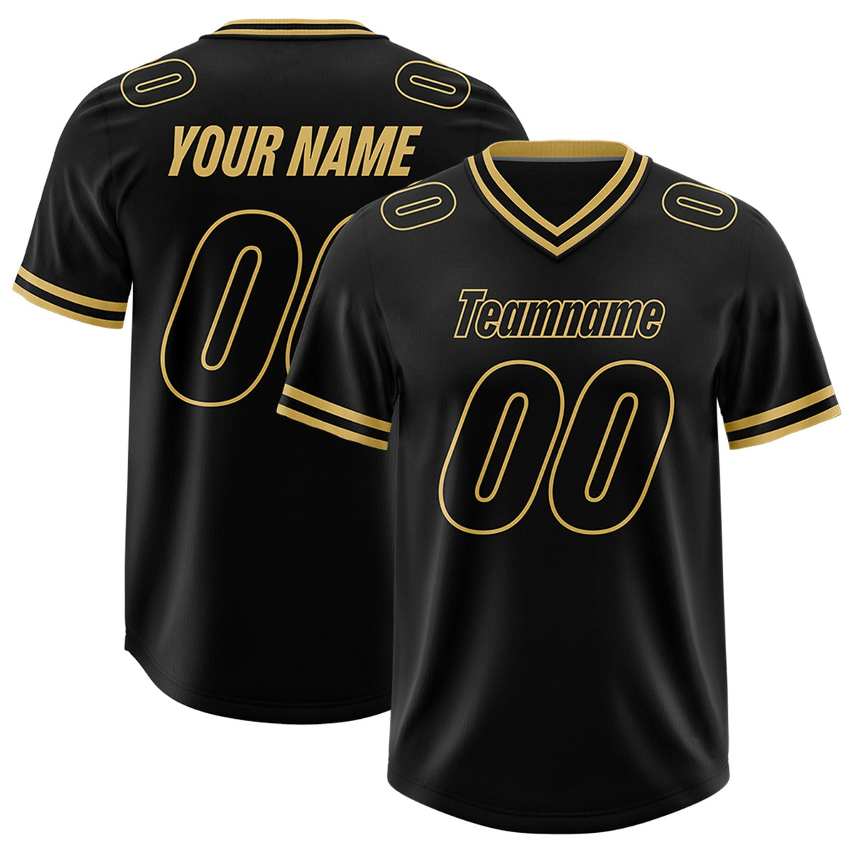 Custom Black Classic Style American American Football Jerseys