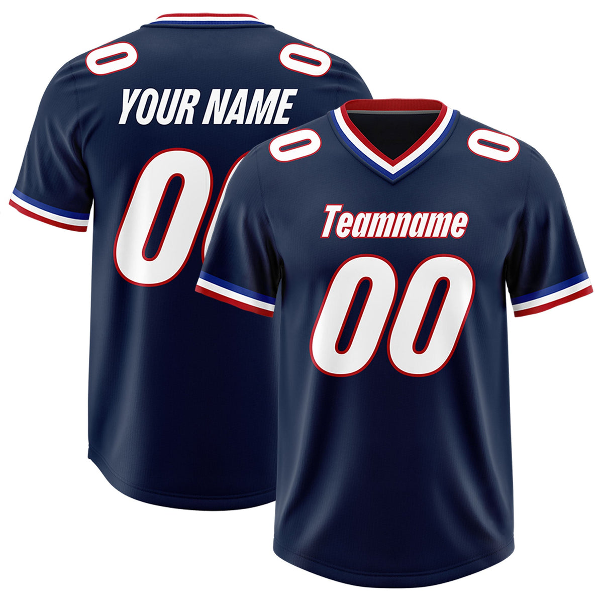 Custom Navy Classic Style American American Football Jerseys