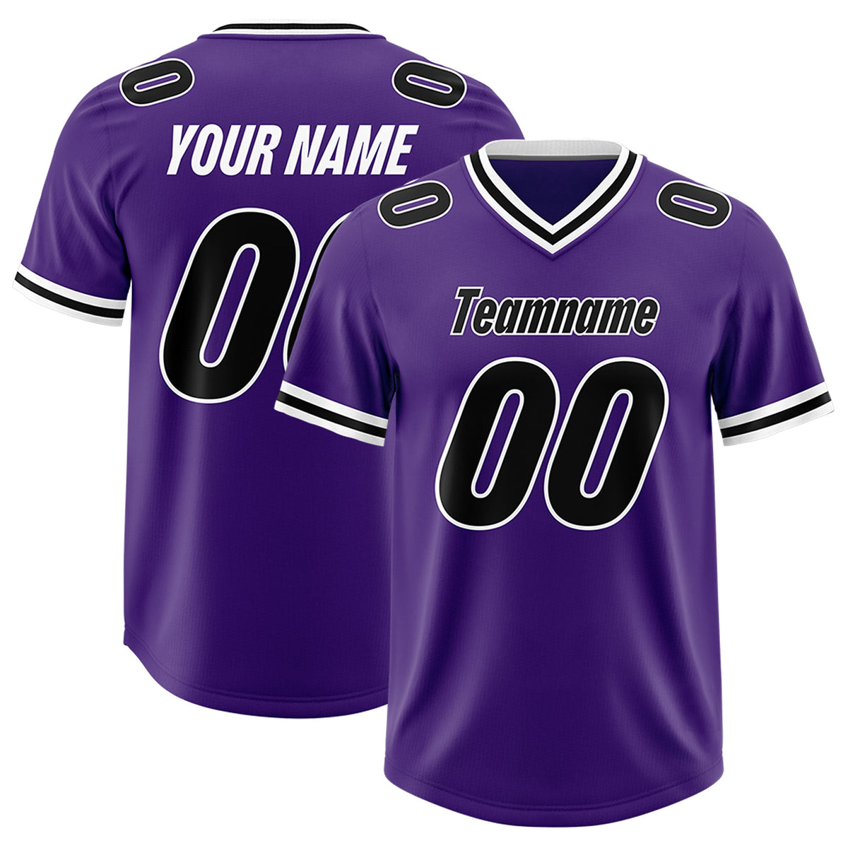 Custom Purple Classic Style American American Football Jerseys