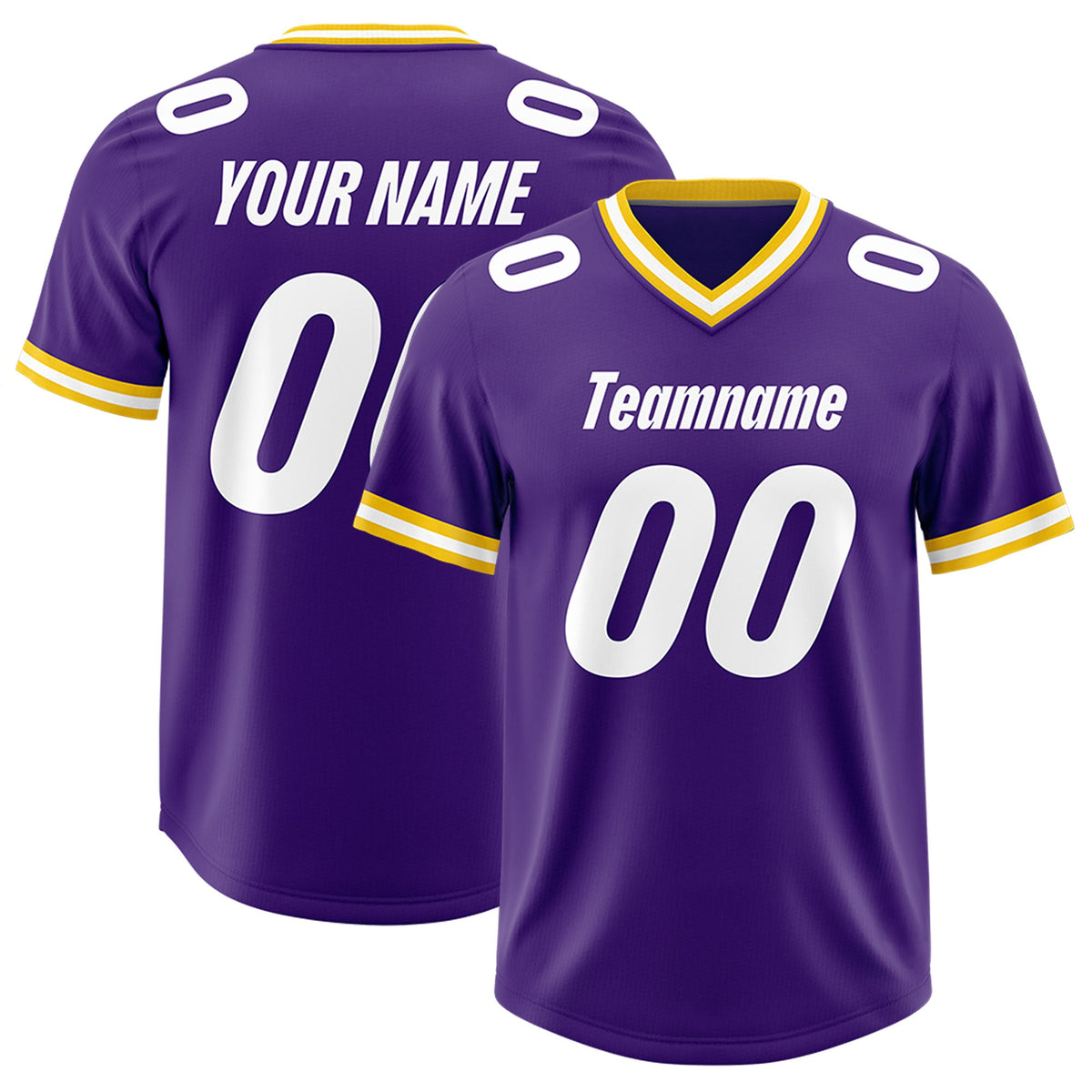 Custom Purple Classic Style American American Football Jerseys