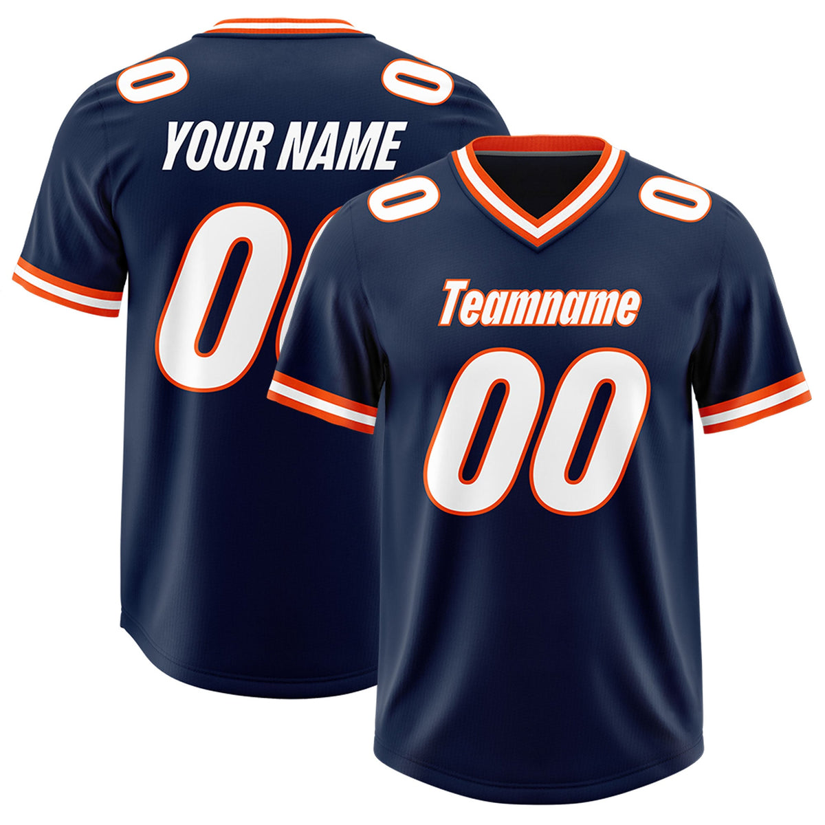 Custom Navy Classic Style American American Football Jerseys